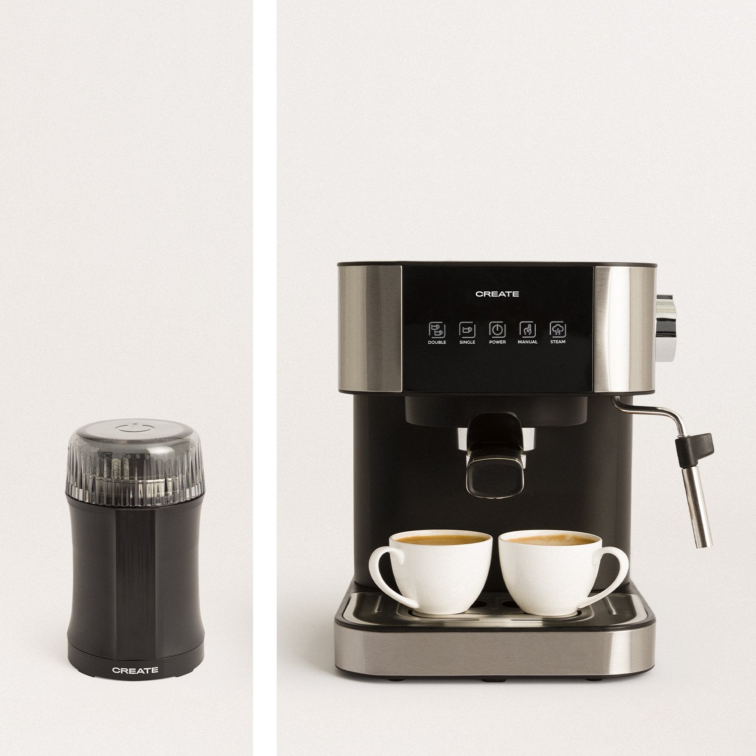 Einknopf-Kaffeemühle Edelstahl-Pulvermaschine Große Kapazität US EU UK 