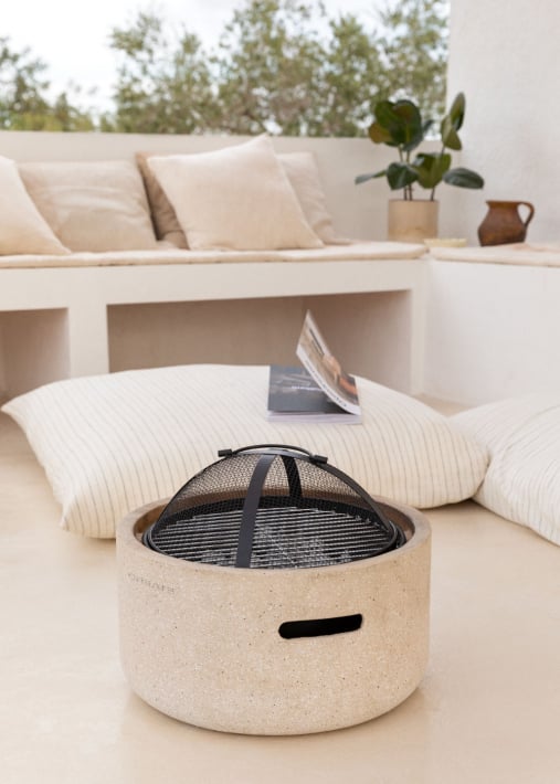 FIRE BOWL GRILL - Feuerschale mit Grill für Außenbereiche