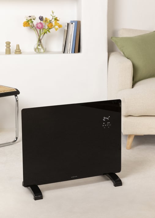 WARM CRYSTAL 1500W - Elektrischer Glaskonvektor mit WLAN