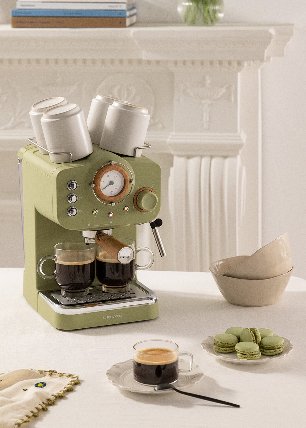 THERA RETRO MATT - Espresso-Kaffeemaschine mit mattem Finish - Create