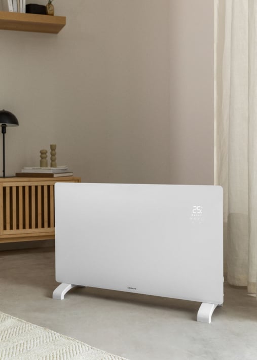 WARM CRYSTAL 2000W - Elektrischer Glaskonvektor mit WLAN