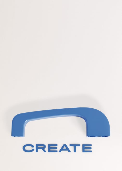 Set Griff und Logo für FRIDGE RETRO