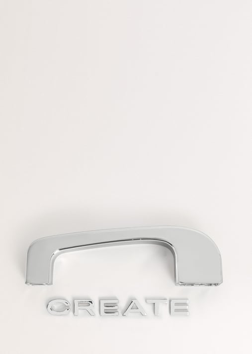 Set Griff und Logo für FRIDGE RETRO