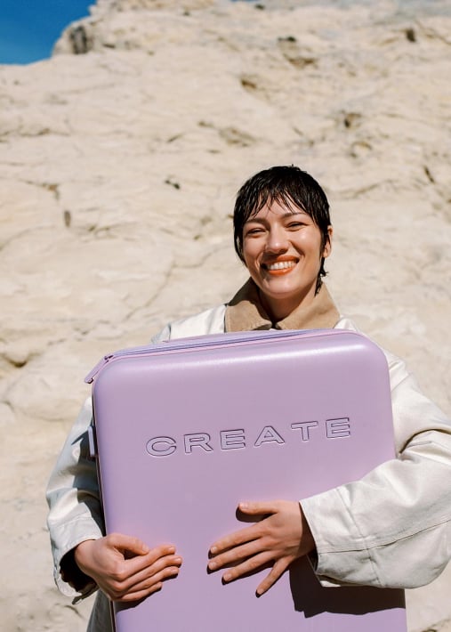 LUGGAGE STUDIO - Harter Koffer aus Polycarbonat mit TSA-Schloss und multidirektionalen Rädern