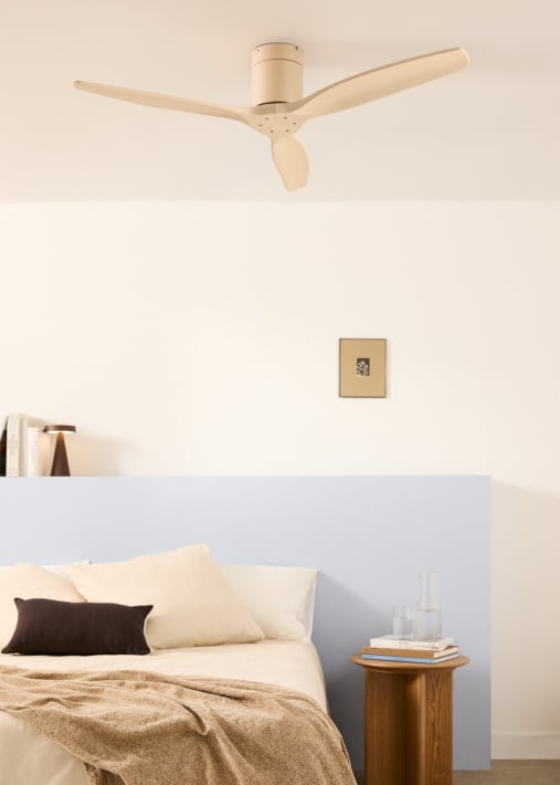 WIND CALM - Leiser Deckenventilator 40W mit technischen ABS-Blättern in verschiedenen Größen