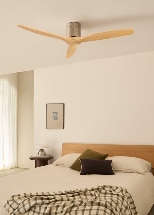 WIND CALM - Leiser Deckenventilator 40W mit technischen ABS-Blättern in verschiedenen Größen