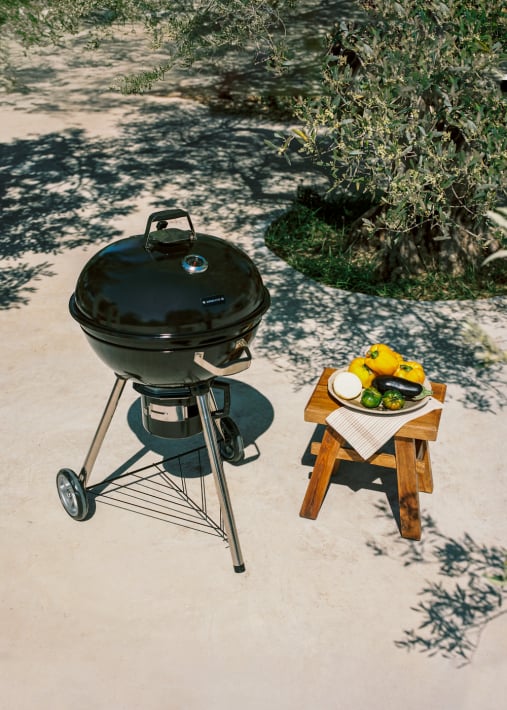 BBQ SMOKEY KETTLE - Holzkohle-Smoker-Grill mit Ascheauffangbehälter
