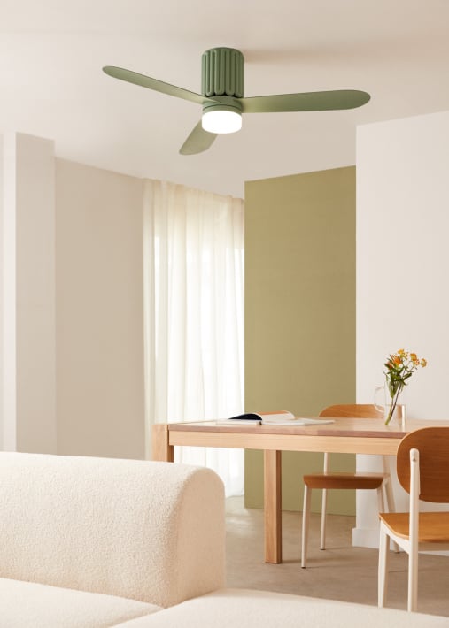 WIND CALM SCULPT - Deckenventilator 40 W leise Ø132 cm mit LED-Lich