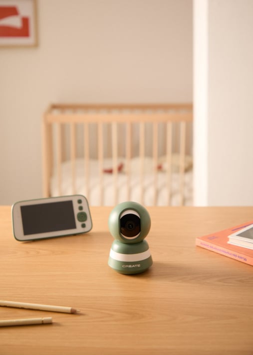 BABY CAM CONNECT PRO - Baby-Überwachungskamera mit WLAN, Monitor und Zwei-Wege-Audio