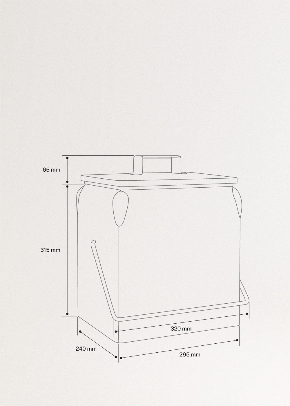 COOLER RETRO - 13L tragbare Kühlbox mit Flaschenöffner, medidas foto vertical