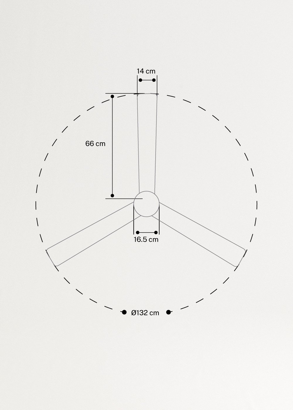 WIND MODERN - Leiser 40W Deckenventilator mit LED-Licht in verschiedenen Größen erhältlich, medidas foto vertical