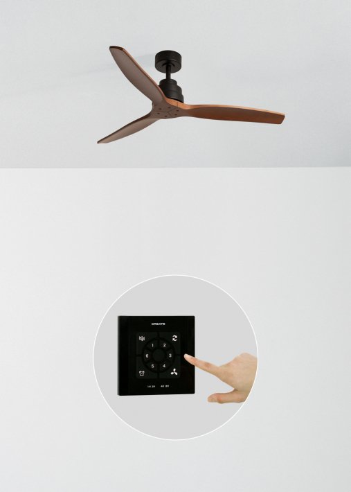 WIND STYLANCE - Leiser 40-W-Deckenventilator mit Flügeln aus technischem ABS, in verschiedenen Größen erhältlich