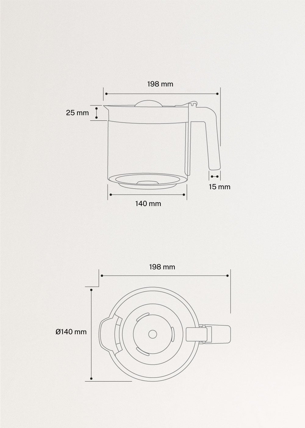 THERA DRIP - 1,5-Liter-Filterkaffeemaschine mit Warmhaltefunktion, medidas foto vertical