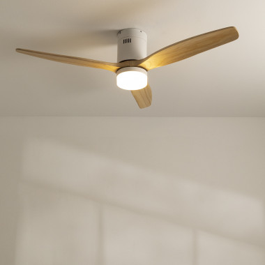 LED Decken-Ventilator Flügel mit FERNBEDIENUNG Leiser Wind Lüfter Küchen Lampe 
