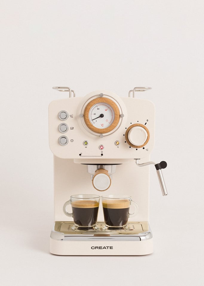 PACK  TOAST RETRO Klein Toaster für breite Scheiben + THERA RETRO MATT Espresso-Kaffeemaschine mit mattem Finish, Galeriebild 2