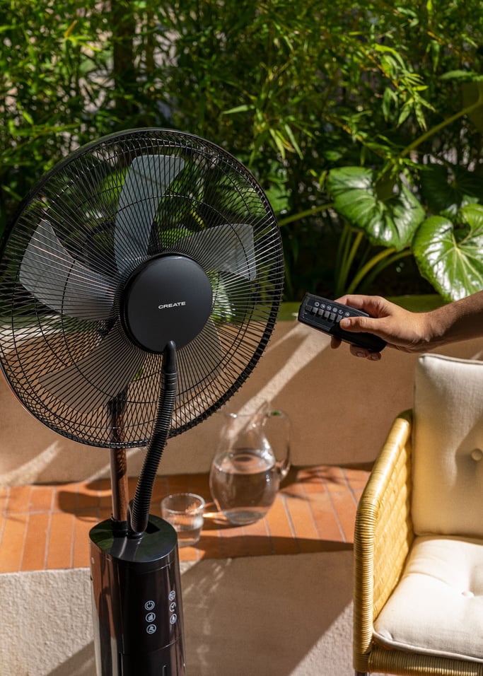 AIR MIST PRO - Oszillierender Sprühnebel-Standventilator mit Fernbedienung, Galeriebild 2