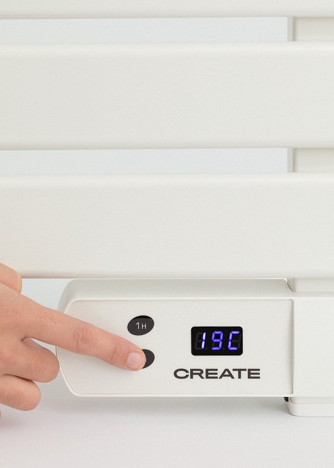 WARM TOWEL - Elektrischer Badheizkörper für Boden oder Wand 500W, Galeriebild 7