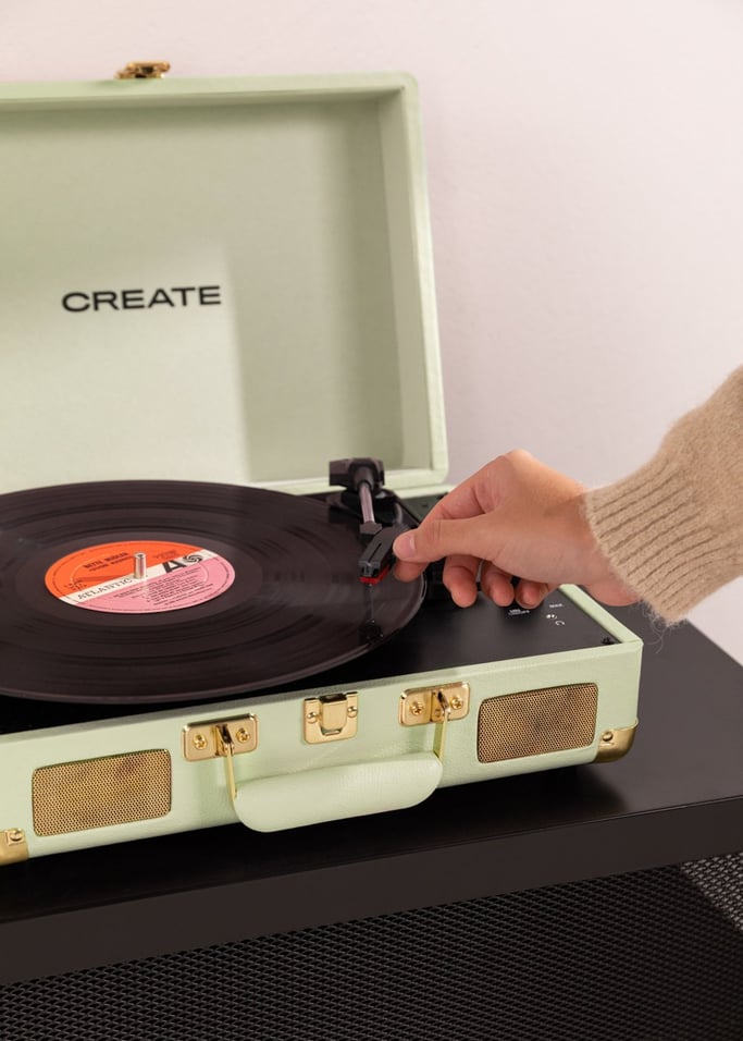 RECORD PLAYER POP – Tragbarer Koffer-Plattenspieler mit Bluetooth USB, SD, MicroSD und MP3 , Galeriebild 3