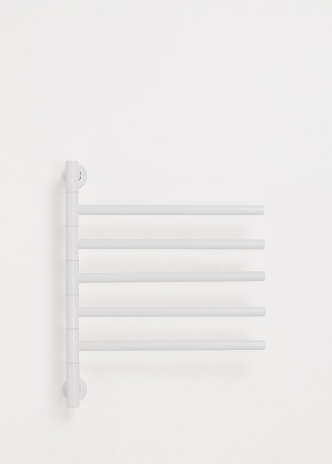WARM TOWEL MINIMAL - Elektrischer Badheizkörper 80W mit 180° schwenkbaren Stangen, Galeriebild 5
