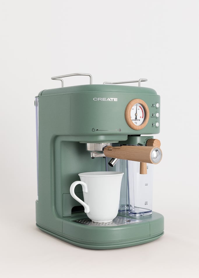 Pack THERA RETRO PRO Halbautomatische Espresso-Kaffeemaschine + MILL PRO Kaffee- und Gewürzmühle, Galeriebild 2