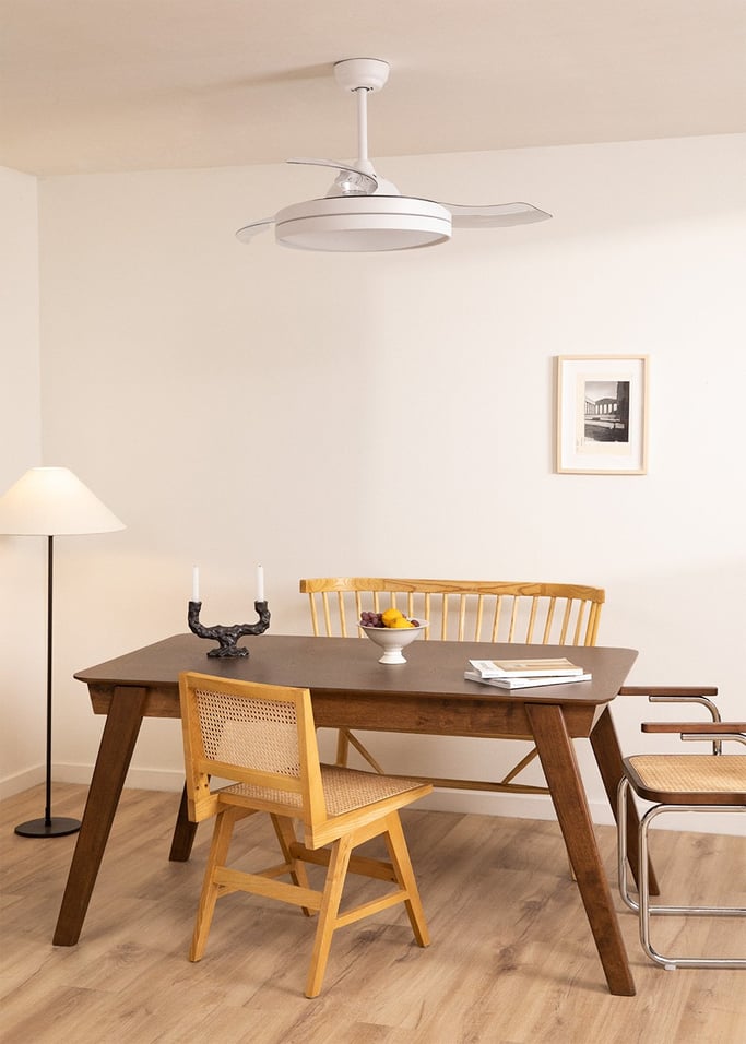 WIND CLEAR - Deckenventilator 40W leise einziehbare Flügel mit LED-Licht verschiedene Größen
, Galeriebild 3