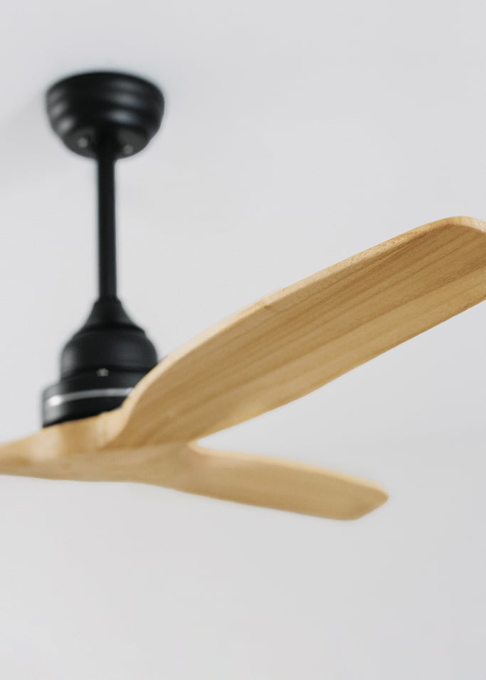 WIND WOOD - Leiser Deckenventilator 75W Ø132 cm 100% Holz, Galeriebild 5