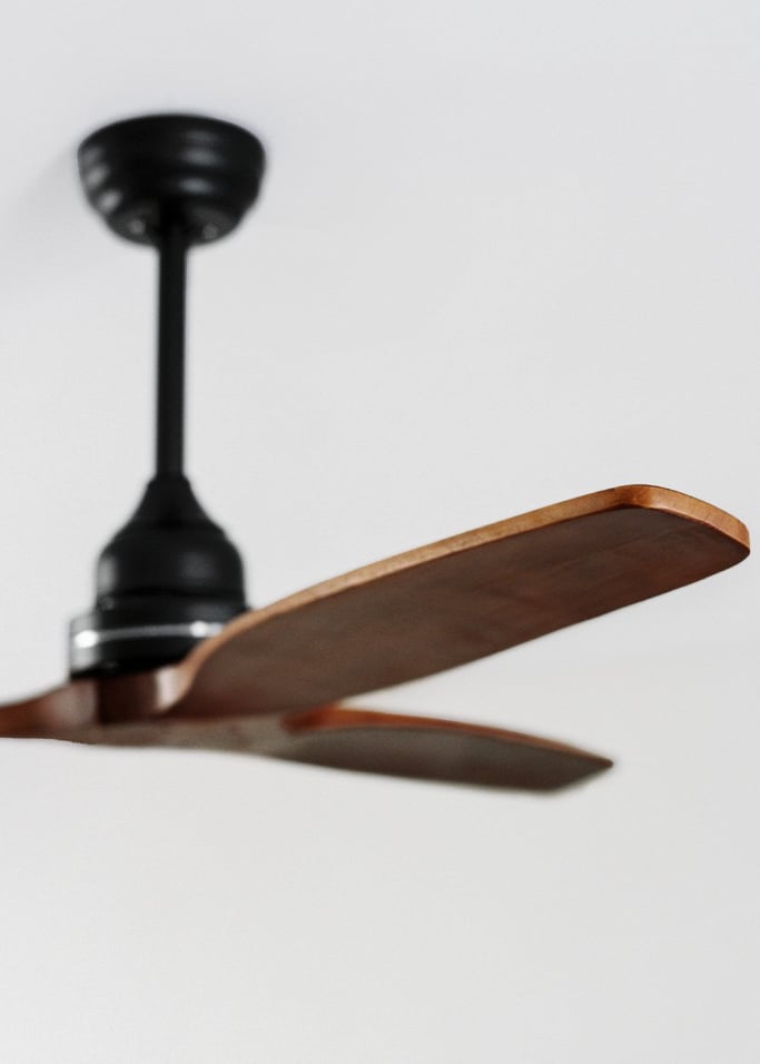 WIND WOOD - Leiser Deckenventilator 75W Ø132 cm 100% Holz, Galeriebild 5