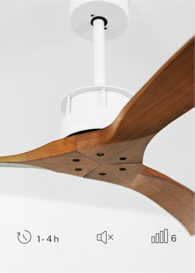 WIND LARGE - Leiser Deckenventilator 40W Ø152 cm 100% Holz, Galeriebild 4