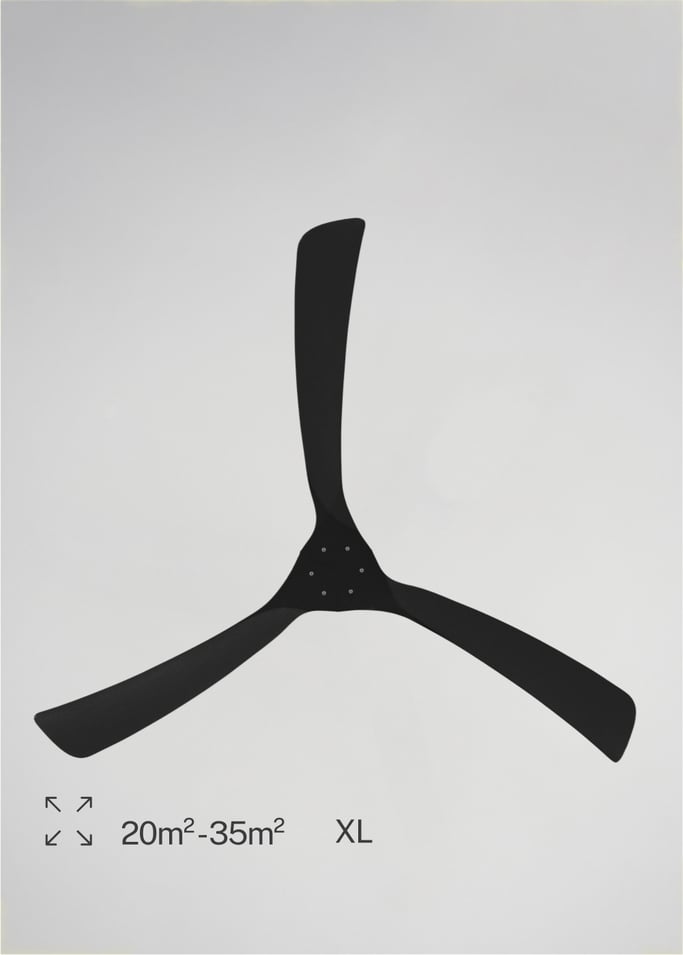 WIND LARGE - Leiser Deckenventilator 40W Ø152 cm 100% Holz, Galeriebild 5