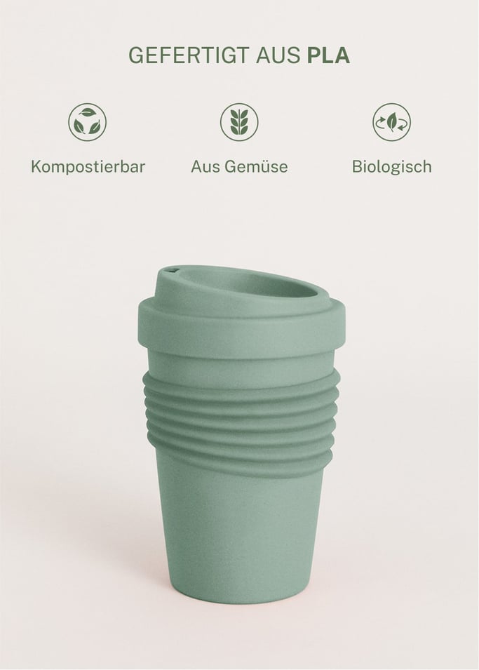 KITCHENWARE OUTDOOR ECO - Kaffeetasse aus Recyclingmaterial mit Deckel, Galeriebild 4