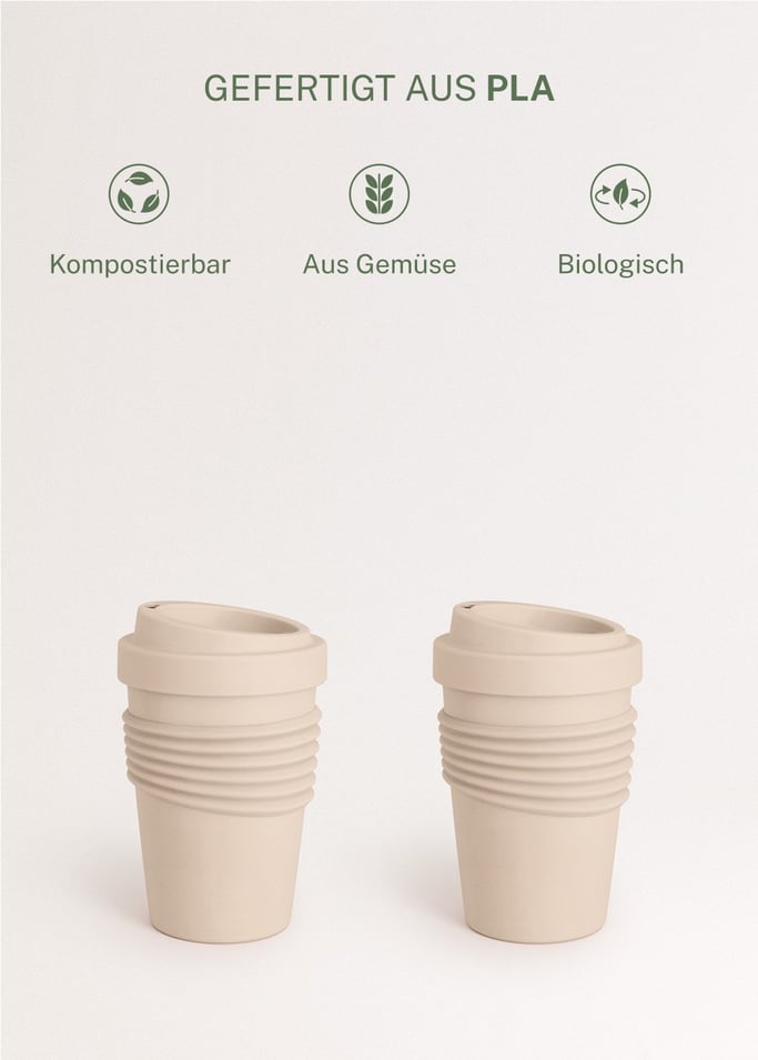 KITCHENWARE OUTDOOR ECO - Kaffeetasse aus Recyclingmaterial mit Deckel, Galeriebild 1