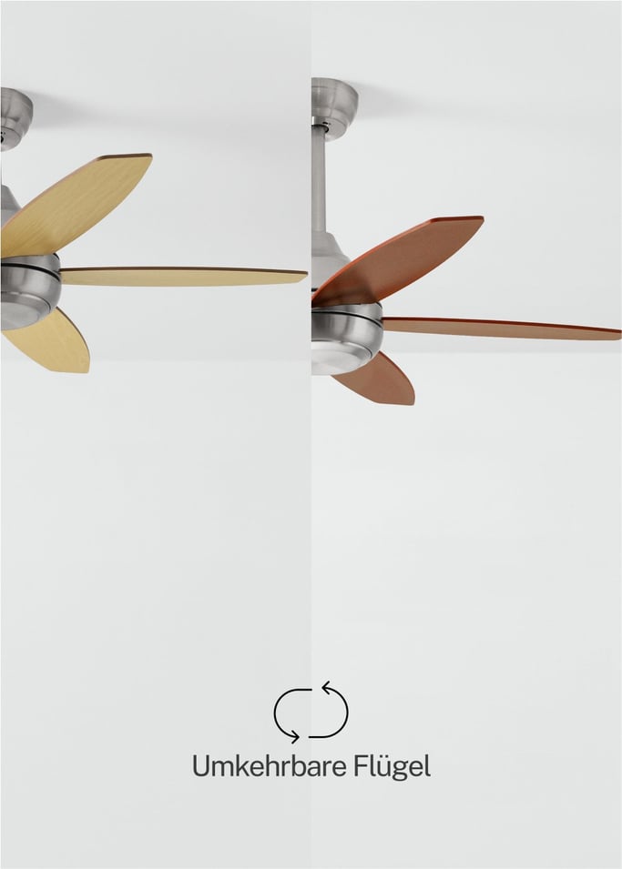 WIND FLOWOOD - Leiser Deckenventilator 60W Ø108 cm , Galeriebild 3