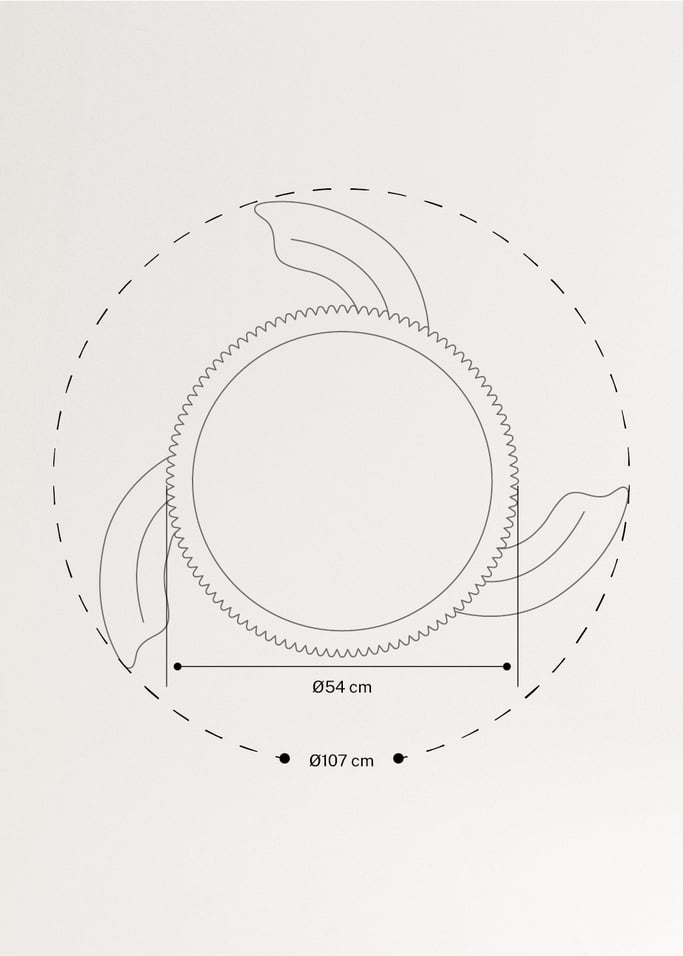 WIND CLEAR RATTAN - Leiser Deckenventilator 40W Ø108cm einziehbare Flügel mit 36W LED-Licht, Galeriebild 8
