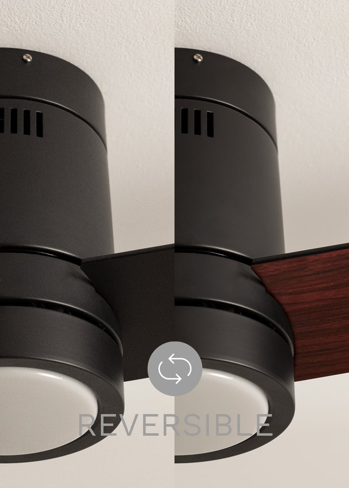 WIND MINIMAL - Leiser Deckenventilator 40W Ø132 cm mit 15W LED-Licht, Galeriebild 6