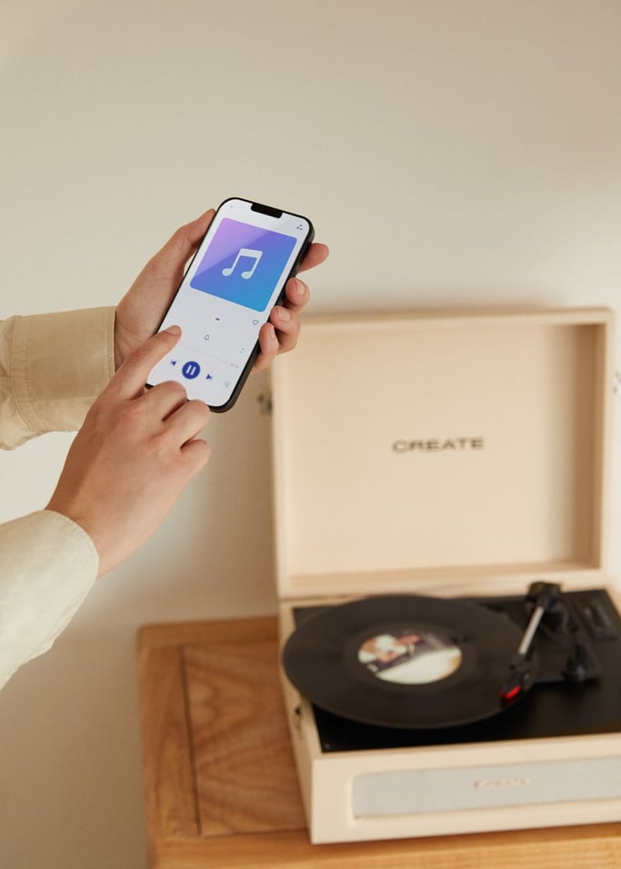 RECORD PLAYER RETRO - Retro-Plattenspieler mit Bluetooth, USB, SD, MicroSD und MP3 record/Player, Galeriebild 3