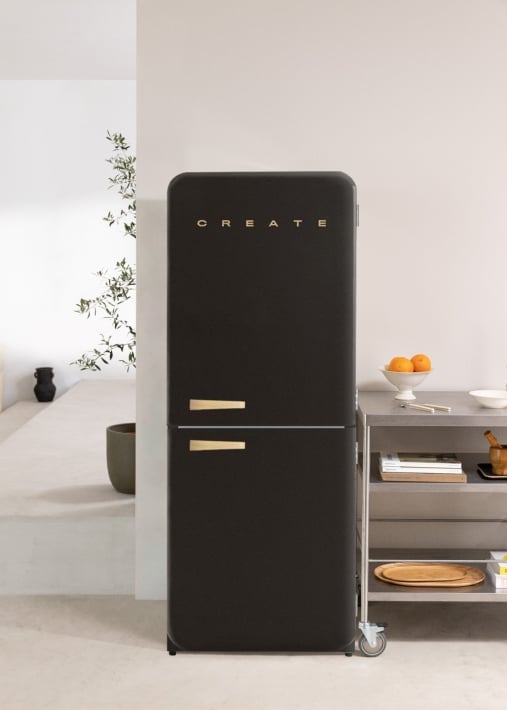 Kaufen FRIDGE RETRO COMBI - Retro-Stil Kombikühlschrank 401L