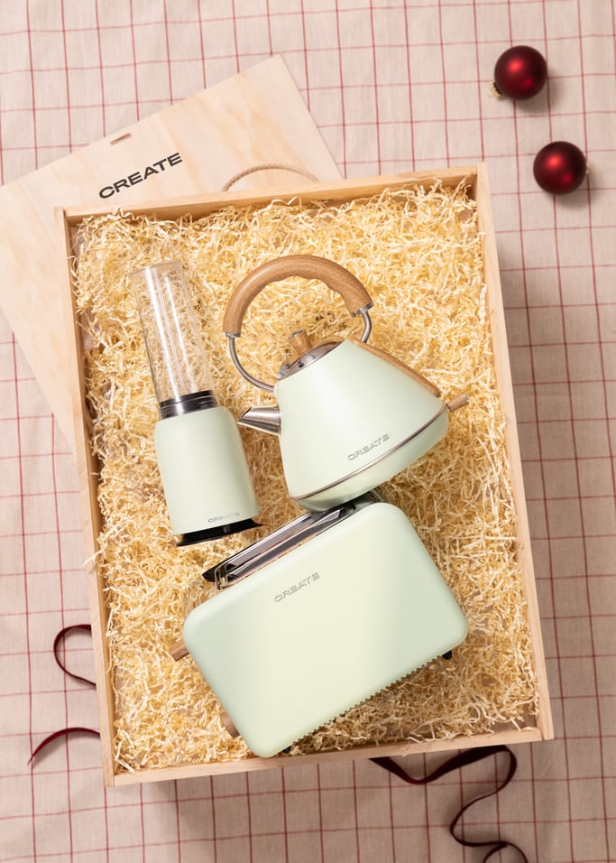 TEA TIME BOX - Geschenkbox mit Wasserkocher + Toaster + Standmixer , Galeriebild 1
