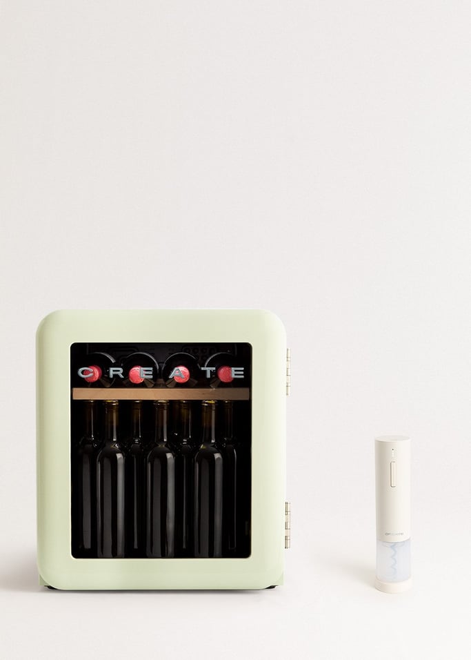 WINECOOLER RETRO - Elektrischer Weinkühler im Retro-Stil für 12, 45 oder 76 Flaschen, Galeriebild 1