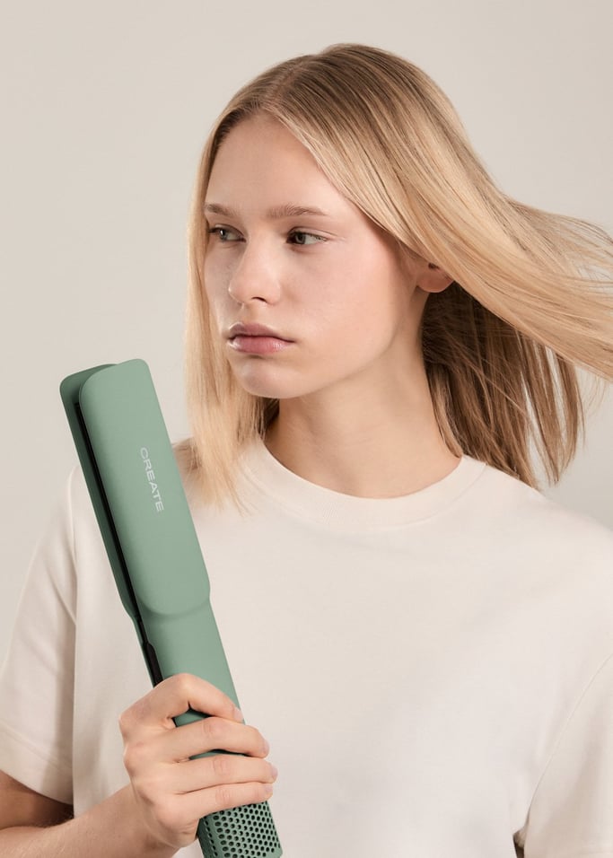 CERAMIC AIR STYLER DUAL - Ionen-Haartrockner-Glätteisen 2-in-1 für nasses oder trockenes Haar mit Keramikbeschichtung, Galeriebild 7