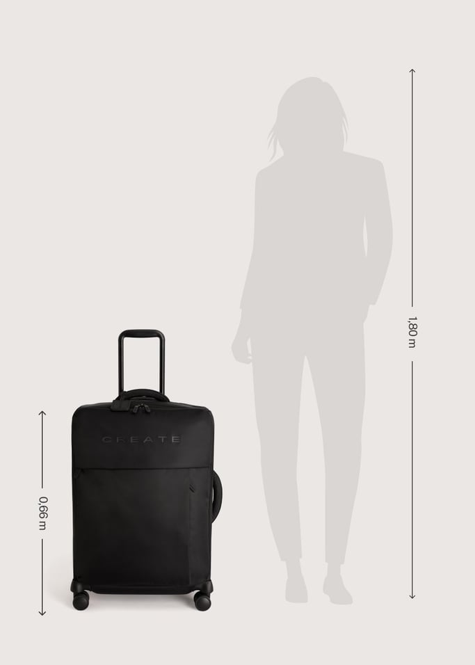 LUGGAGE STUDIO SOFT - Weicher Koffer aus Polyester mit TSA-Schloss und multidirektionalen Rädern, Galeriebild 10