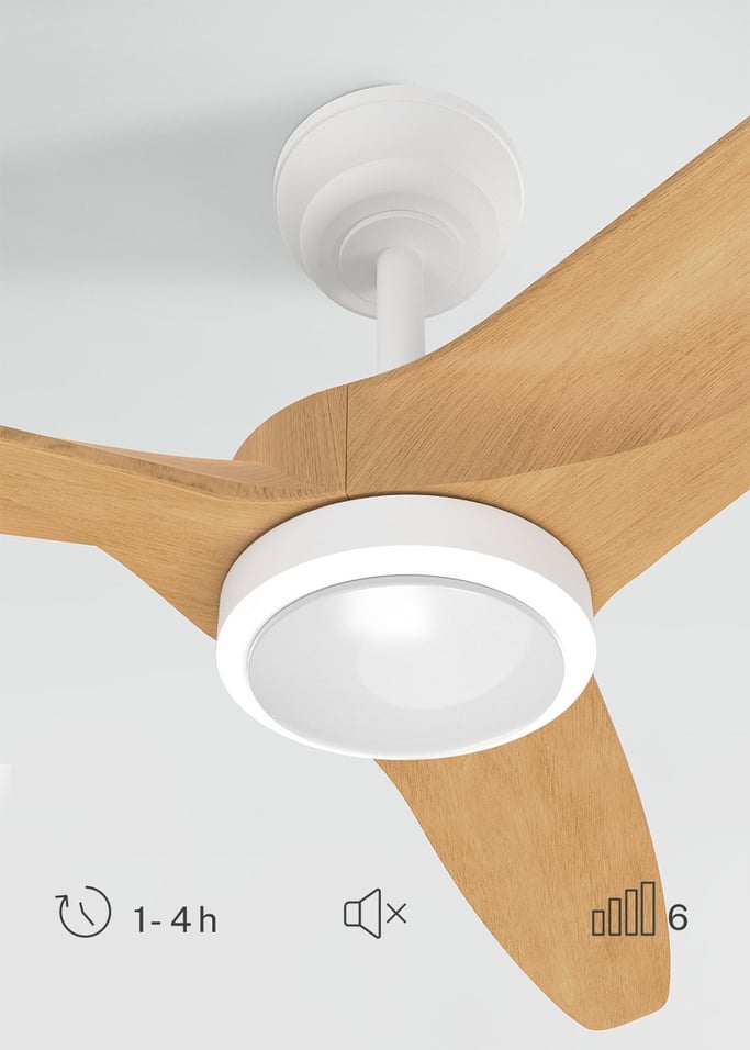 WIND CENTURY - Deckenventilator 40W leise Ø152 cm 100% Holz, Galeriebild 4