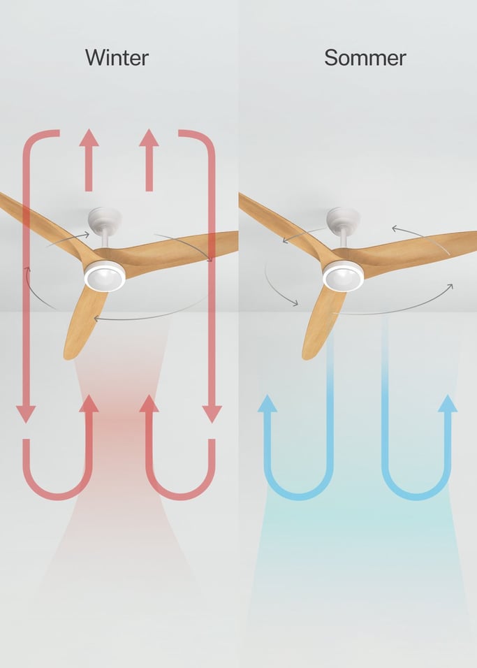 WIND CENTURY - Deckenventilator 40W leise Ø152 cm 100% Holz, Galeriebild 3
