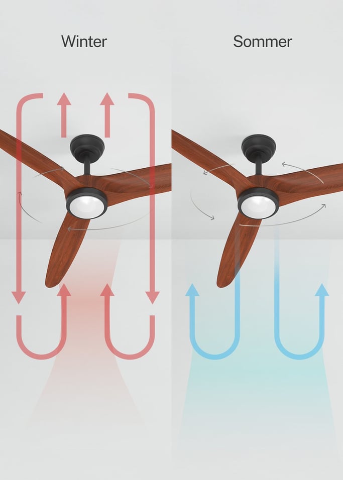 WIND CENTURY - Deckenventilator 40W leise Ø152 cm 100% Holz, Galeriebild 3