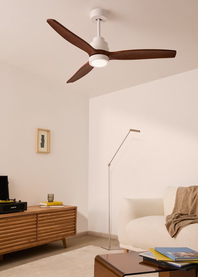 WIND STYLANCE - Leiser Deckenventilator 40W 100% Holz verschiedene Größen, Galeriebild 1
