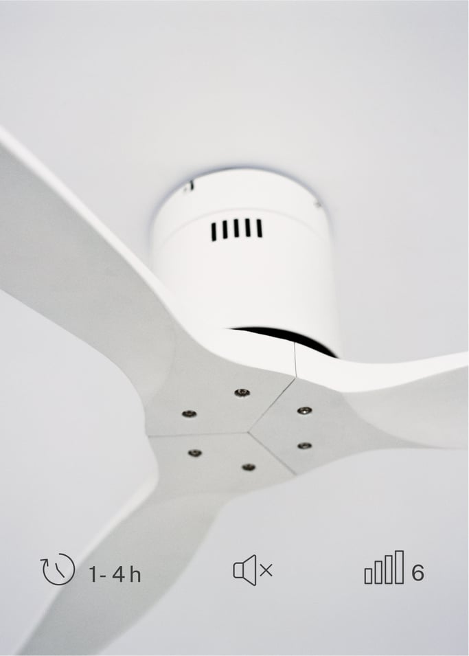 WIND CALM NATURAL WOOD - Leiser Deckenventilator 40W 100% Holz , Galeriebild 4