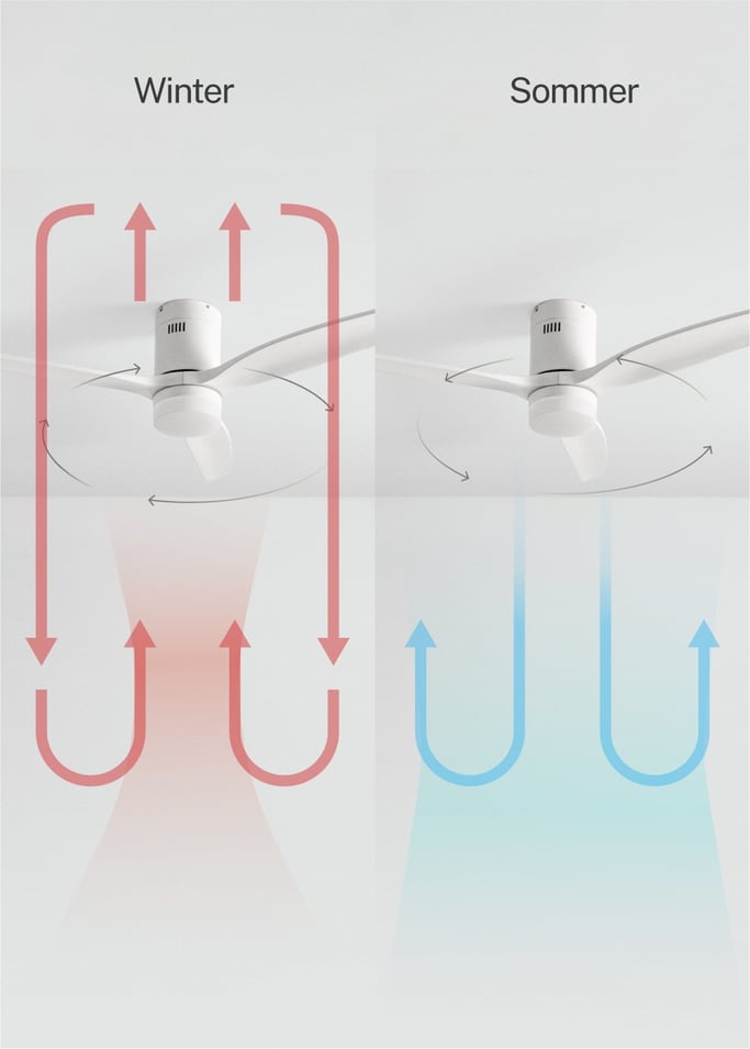 WIND CALM NATURAL WOOD - Leiser Deckenventilator 40W 100% Holz , Galeriebild 3