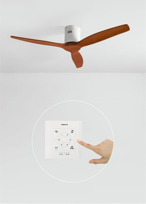 Kaufen WIND CALM NATURAL WOOD - Leiser Deckenventilator 40W 100% Holz verschiedene Größen