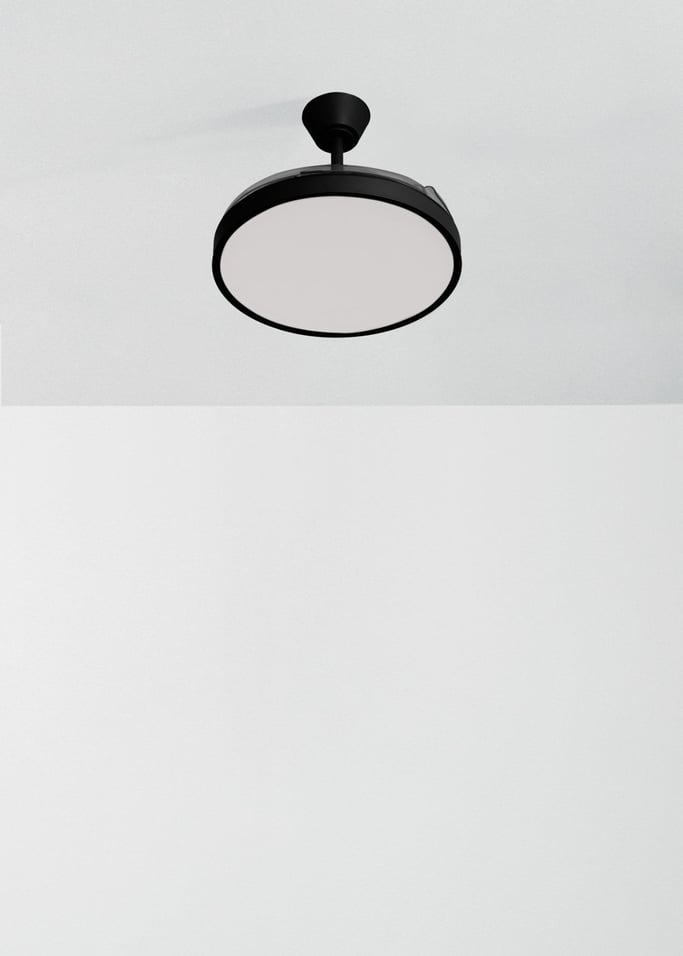 WIND CLEAR STUDIO - Deckenventilator 40W leise mit einziehbaren Flügeln und LED-Licht, verschiedene Größen, Galeriebild 2