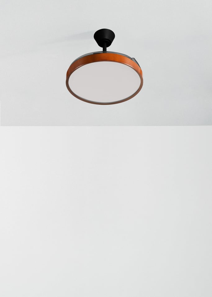 WIND CLEAR STUDIO - Deckenventilator 40W leise mit einziehbaren Flügeln und LED-Licht, verschiedene Größen, Galeriebild 2