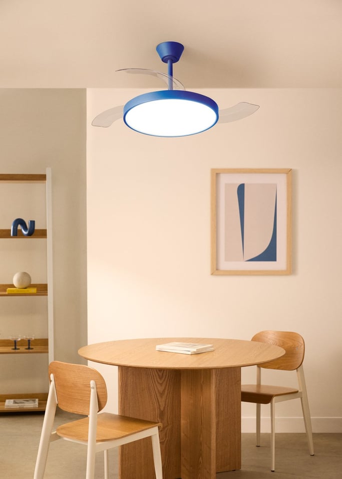 WIND CLEAR STUDIO - Deckenventilator 40W leise mit einziehbaren Flügeln und LED-Licht, verschiedene Größen, Galeriebild 3